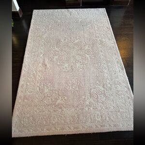 Pottery Barn Elegant Pink Area Rug